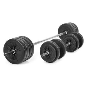 Gymstick 60kg Vinyl Barbell & Dumbbell Set