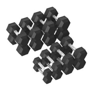 Tunturi Platinum Hex Håndvægtsæt - 2,5-20 kg